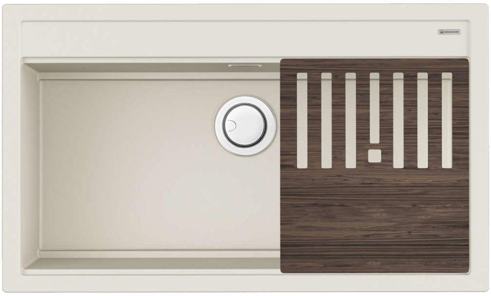 Кухонная мойка Omoikiri Kitagawa 86-LB-WH (4993795) — ракурс 1 из 2