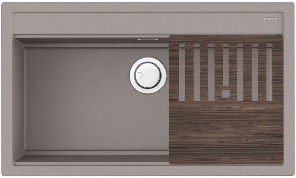 Кухонная мойка Omoikiri Kitagawa 86-LB-GR (4993796) — ракурс 1 из 2