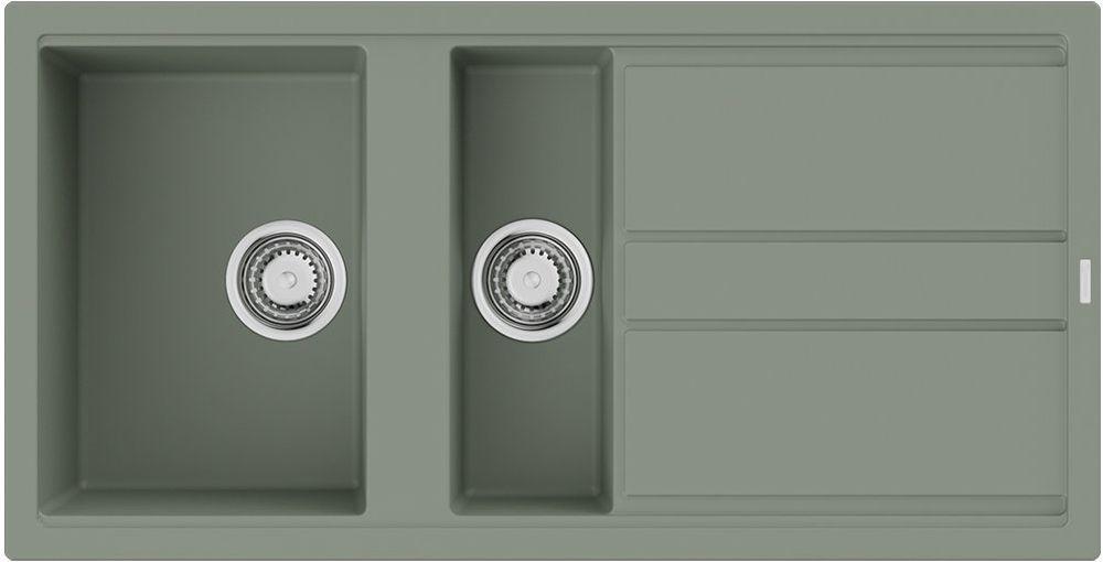 Кухонная мойка Omoikiri Kitagawa 100-2-WG (4993252) — ракурс 1 из 2