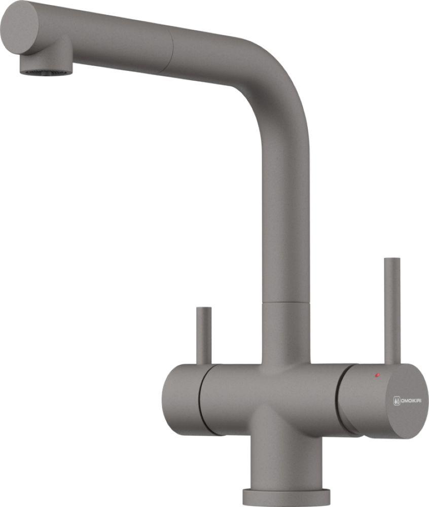 Смеситель для кухни Omoikiri Takamatsu-S-GR — ракурс 1 из 4