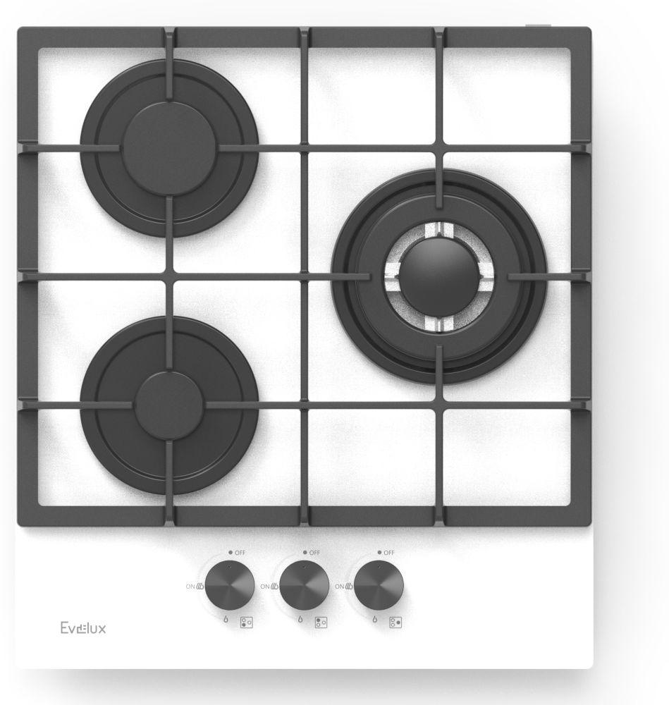 Газовая варочная панель Evelux HEG 425 WG — ракурс 1 из 3