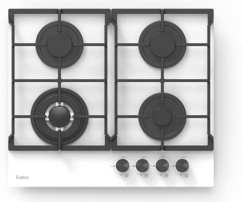 Газовая варочная панель Evelux HEG 675 WG — ракурс 1 из 3