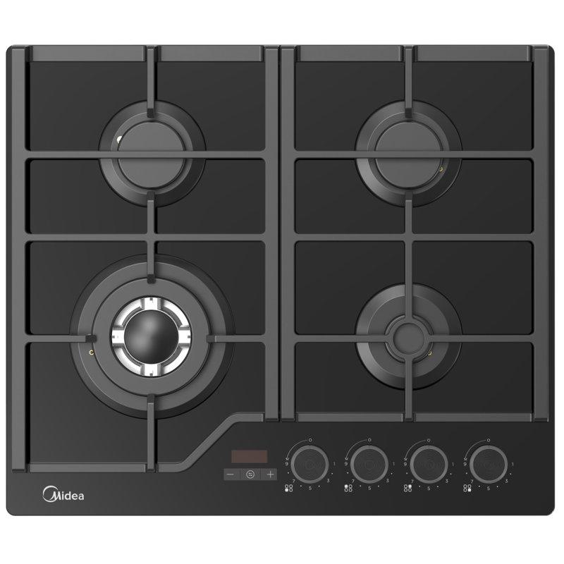 Газовая варочная панель Midea MG 697TTGB — ракурс 1 из 10