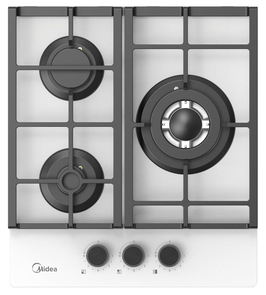 Газовая варочная панель Midea MG 449TGW — ракурс 1 из 8