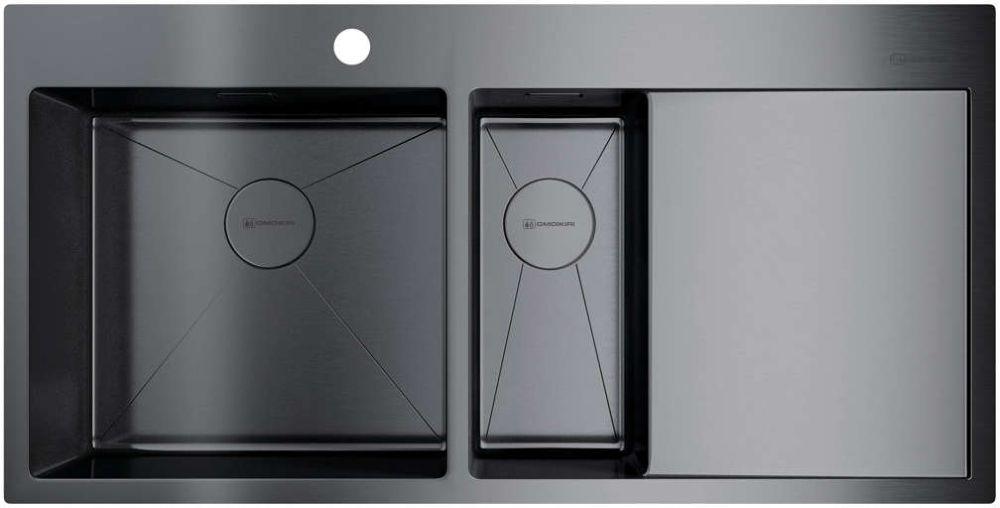 Кухонная мойка Omoikiri Akisame 100-2-GM-L (4973103) — ракурс 1 из 3