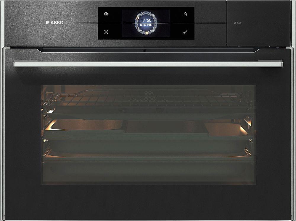Компактный духовой шкаф с пароваркой Asko OCS 8478G — ракурс 1 из 2