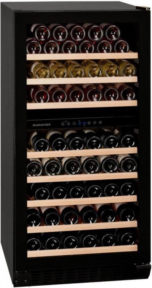 Встраиваемый винный шкаф Dunavox DX-94.270DBK — ракурс 1 из 2