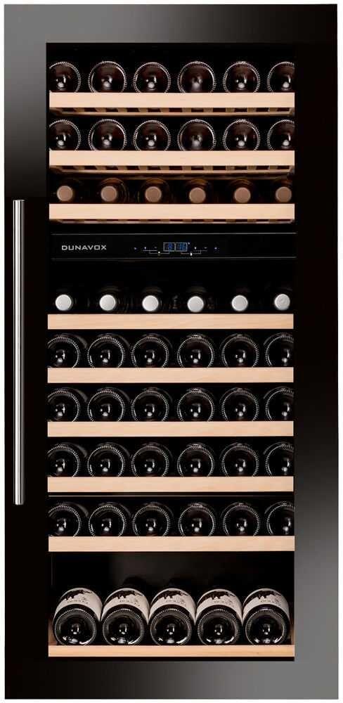 Встраиваемый винный шкаф Dunavox DAVS-72.185DB — ракурс 1 из 4