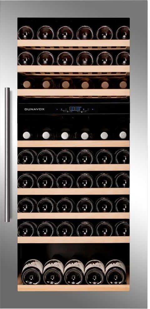 Встраиваемый винный шкаф Dunavox DAVS-72.185DSS — ракурс 1 из 4
