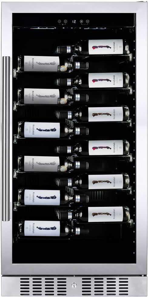 Винный шкаф Dunavox DX-70.258SS — ракурс 1 из 3