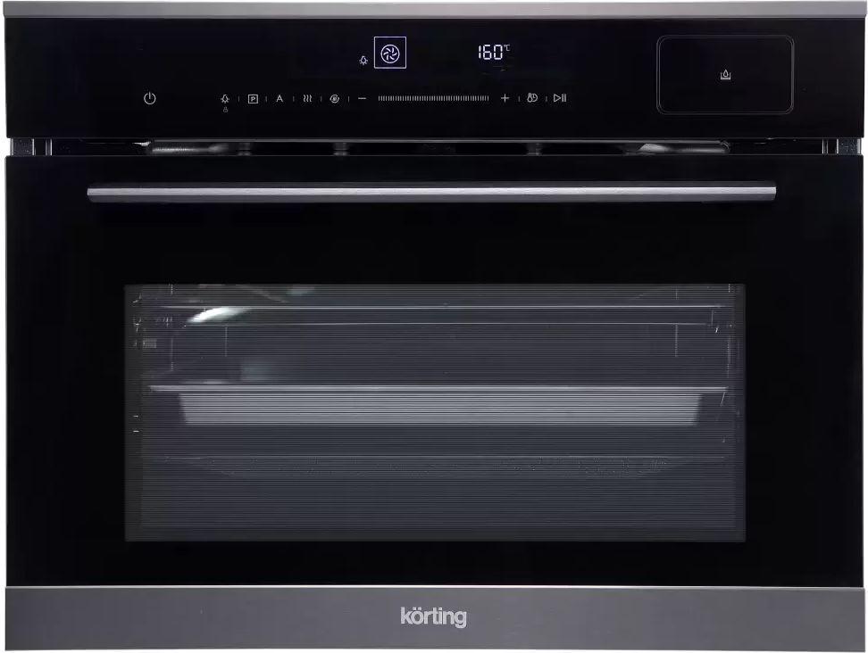 Компактный духовой шкаф с пароваркой Körting OKB 3450 GNBX Steam — ракурс 1 из 3