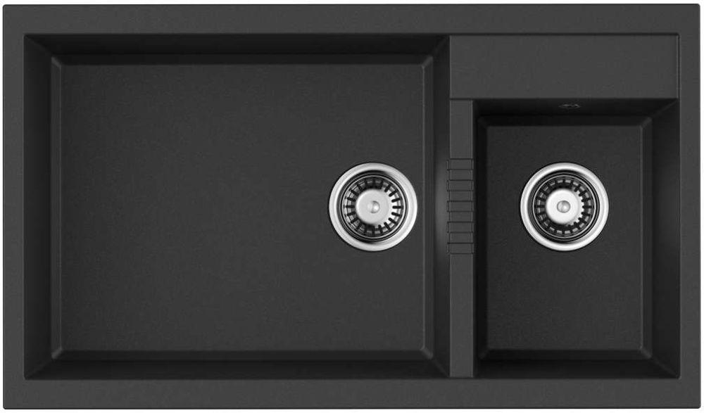 Кухонная мойка Omoikiri Tedori 86-2-LB-BL (4993932) — ракурс 1 из 2