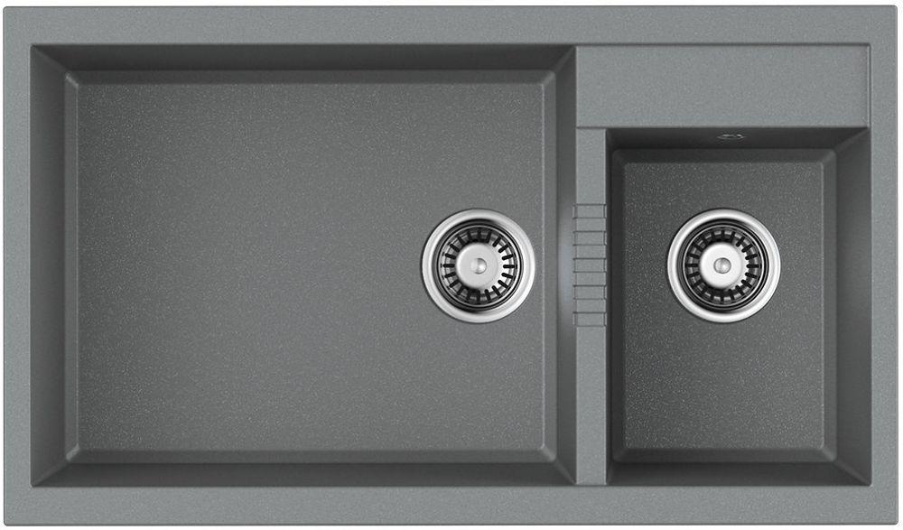 Кухонная мойка Omoikiri Tedori 86-2-LB-GR (4993573) — ракурс 1 из 2