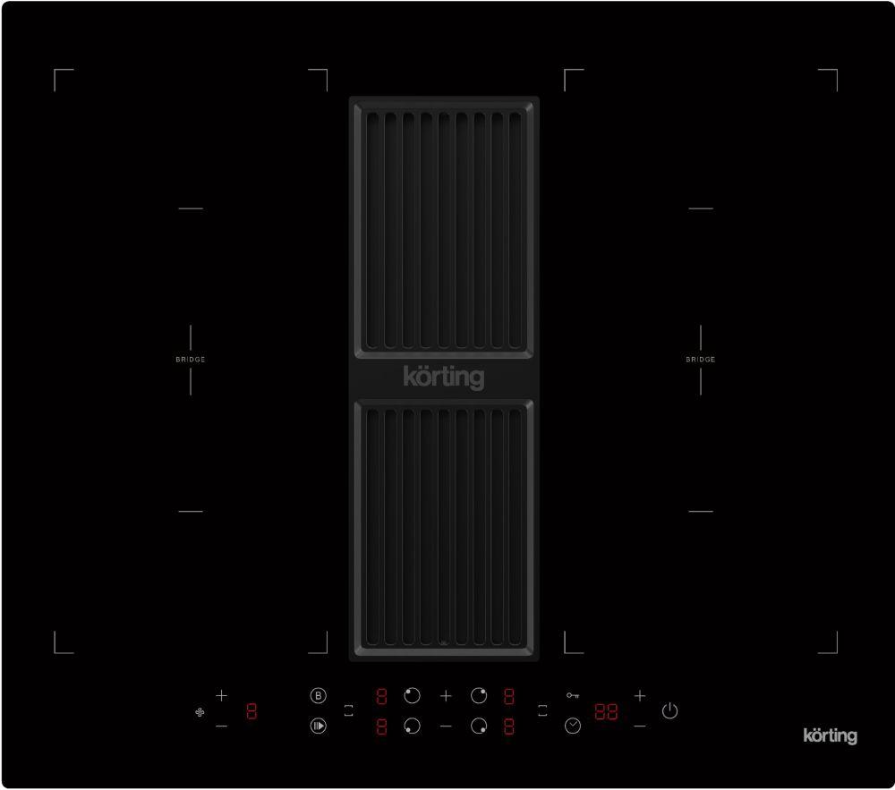 Варочная панель с вытяжкой Körting HIBH 68980 NB — ракурс 1 из 2