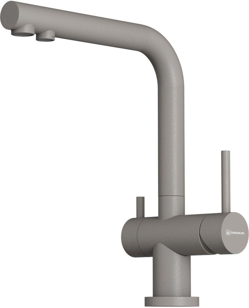 Смеситель для кухни Omoikiri Nagano-P-GR (4974219) — ракурс 1 из 2