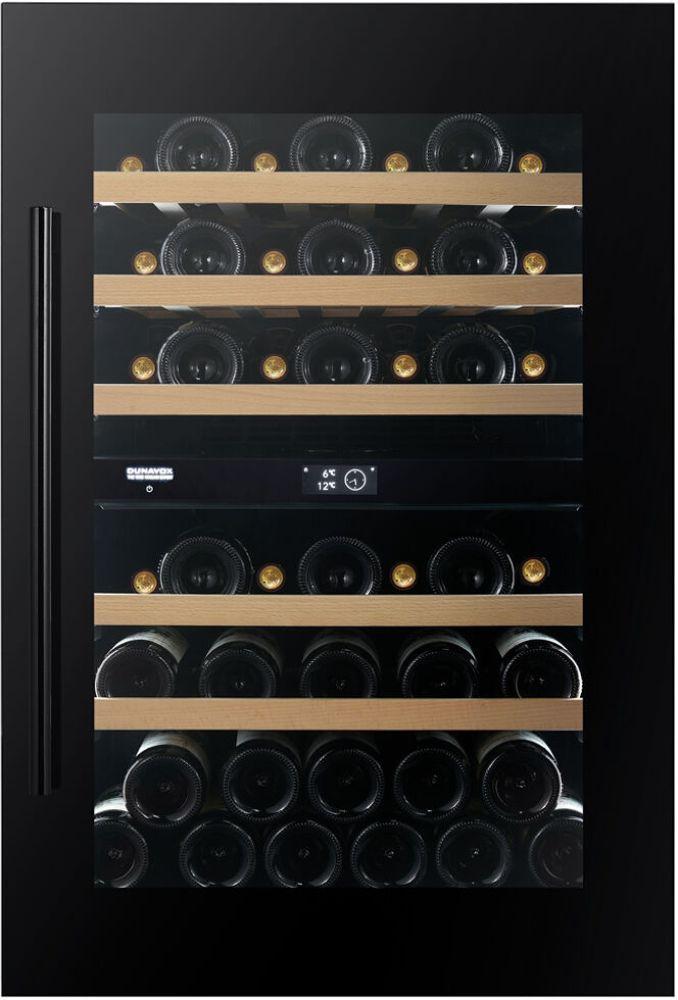 Встраиваемый винный шкаф Dunavox DVP-44.120DB — ракурс 1 из 7