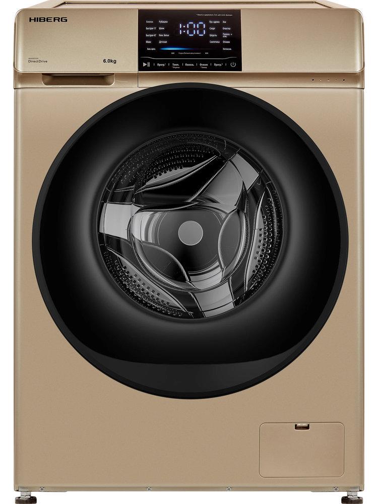 Полноразмерная стиральная машина Hiberg i-DDQ6-612G — ракурс 1 из 4