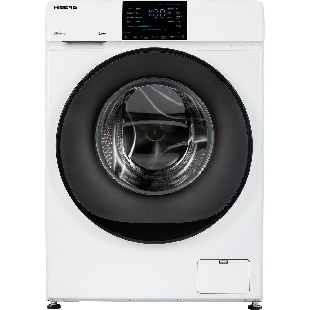 Полноразмерная стиральная машина Hiberg i-DDQ6-612W — ракурс 1 из 4