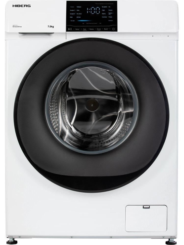 Полноразмерная стиральная машина Hiberg i-DDQ6-712W — ракурс 1 из 2